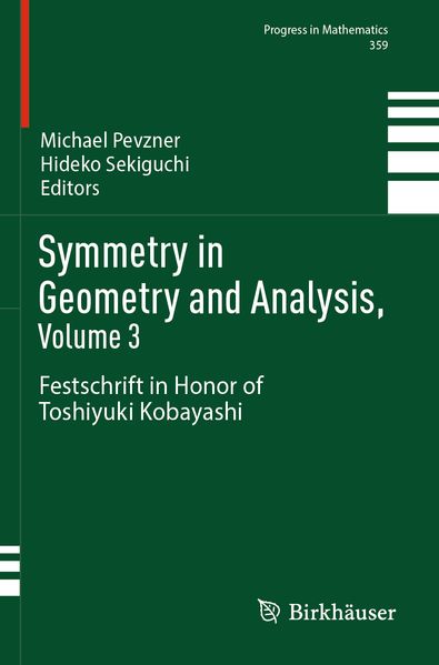 Produktbild: Symmetry in Geometry and Analysis, Volume 3