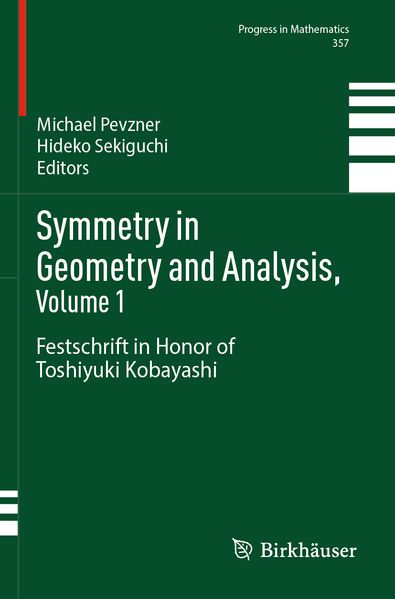 Produktbild: Symmetry in Geometry and Analysis, Volume 1