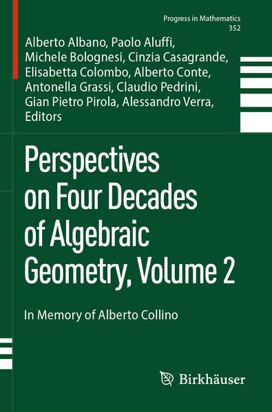 Produktbild: Perspectives on Four Decades of Algebraic Geometry, Volume 2