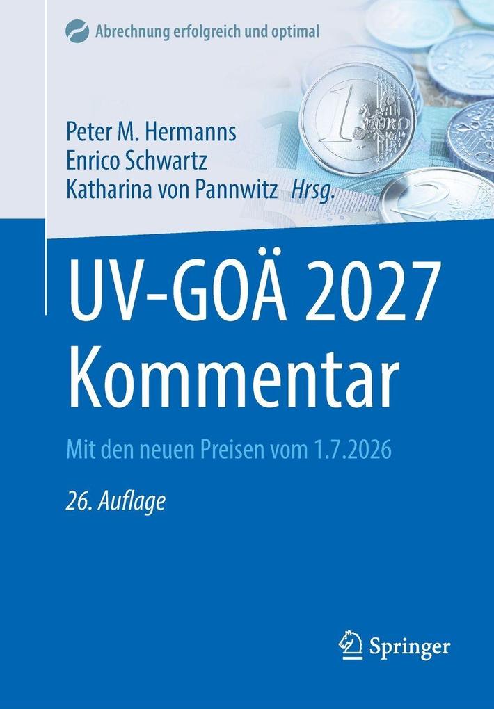 Produktbild: UV-GOÄ 2027 Kommentar | Constanze Barufke-Haupt, Jürgen Büttner, Alexander Eisenkolb, Karl-Heinz Hoffmann, Oliver Krauß