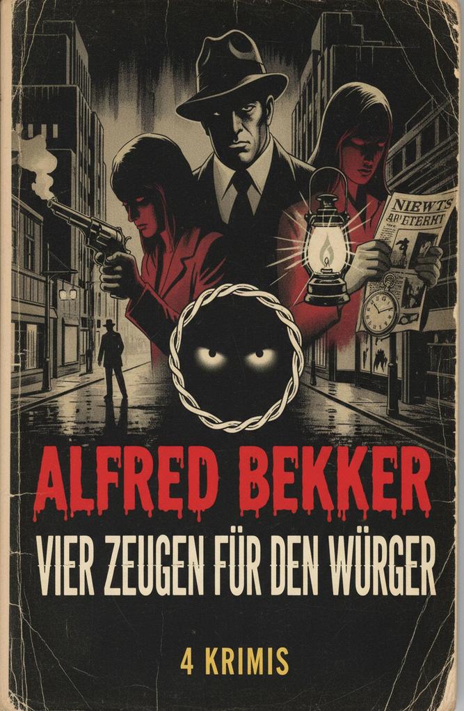 Produktbild: Vier Zeugen für den Würger: 4 Krimis | Alfred Bekker