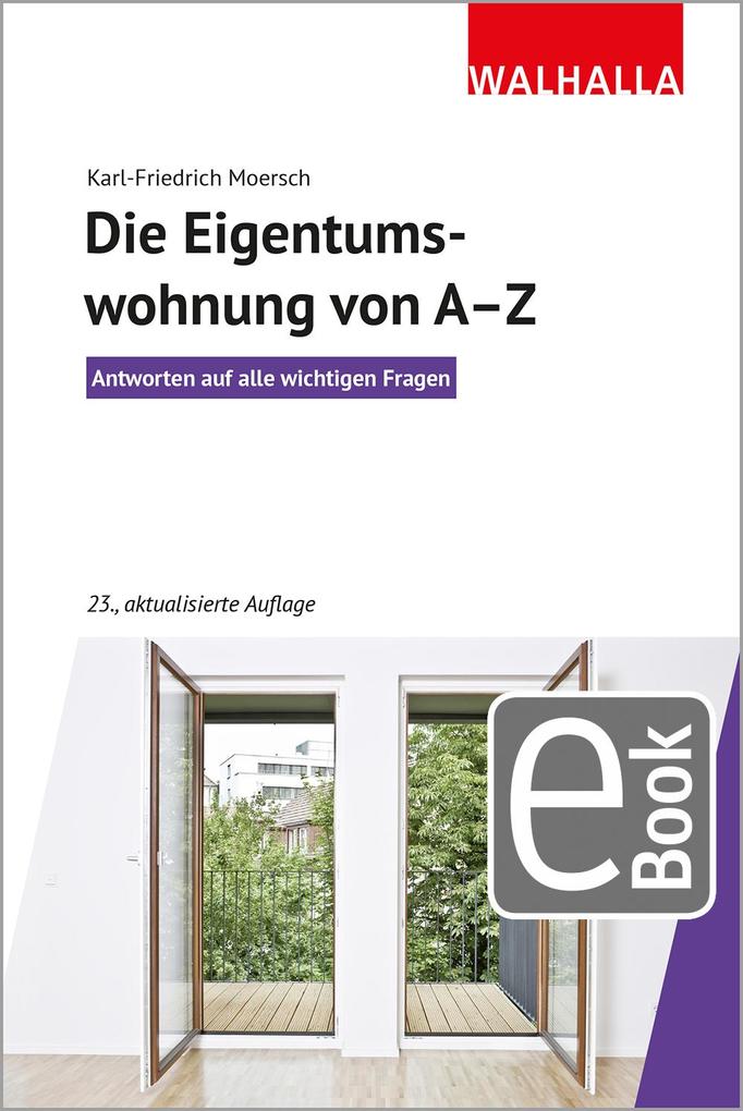 Produktbild: Die Eigentumswohnung von A-Z | Karl-Friedrich Moersch