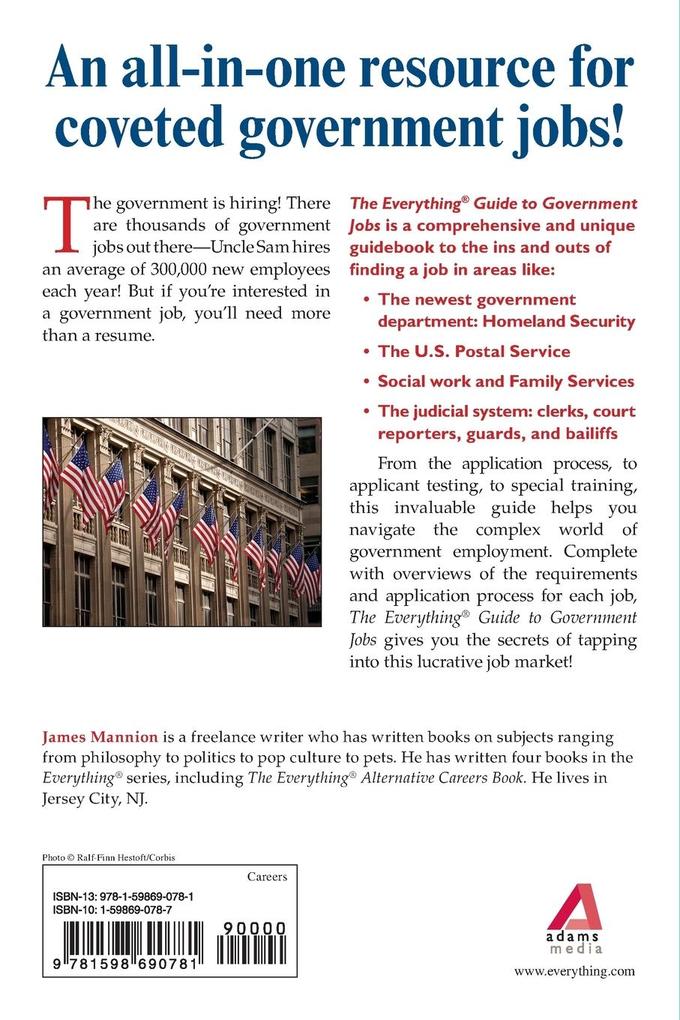 Weitere Ansicht: The Everything Guide To Government Jobs | James Mannion