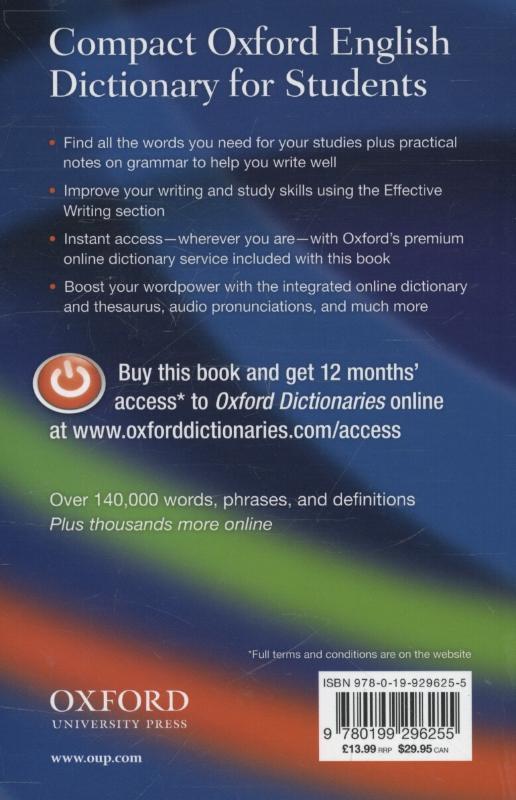 Weitere Ansicht: Compact Oxford English Dictionary for Students