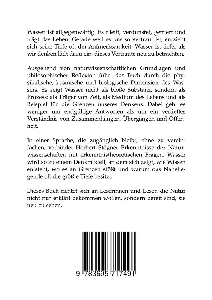 Weitere Ansicht: Die Tiefe des Wassers | Herbert Stögner