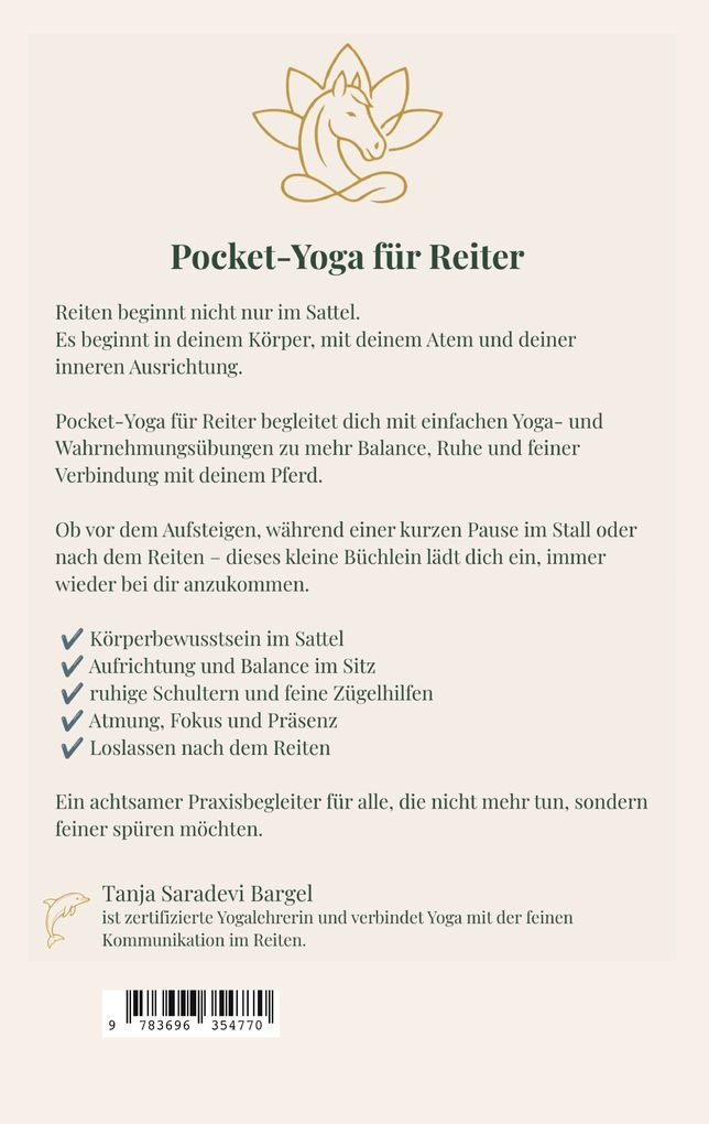 Weitere Ansicht: Pocket-Yoga für Reiter | Tanja Saradevi Bargel