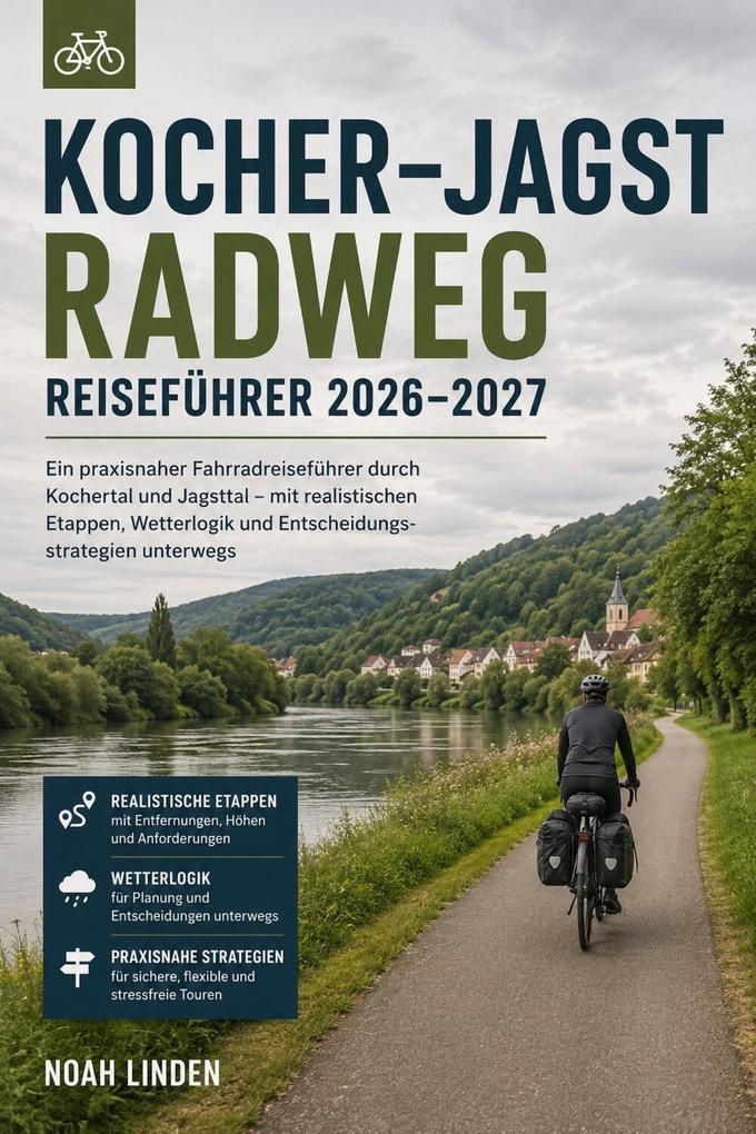 Produktbild: Kocher-Jagst Radweg Reiseführer 2026-2027 | Noah Linden