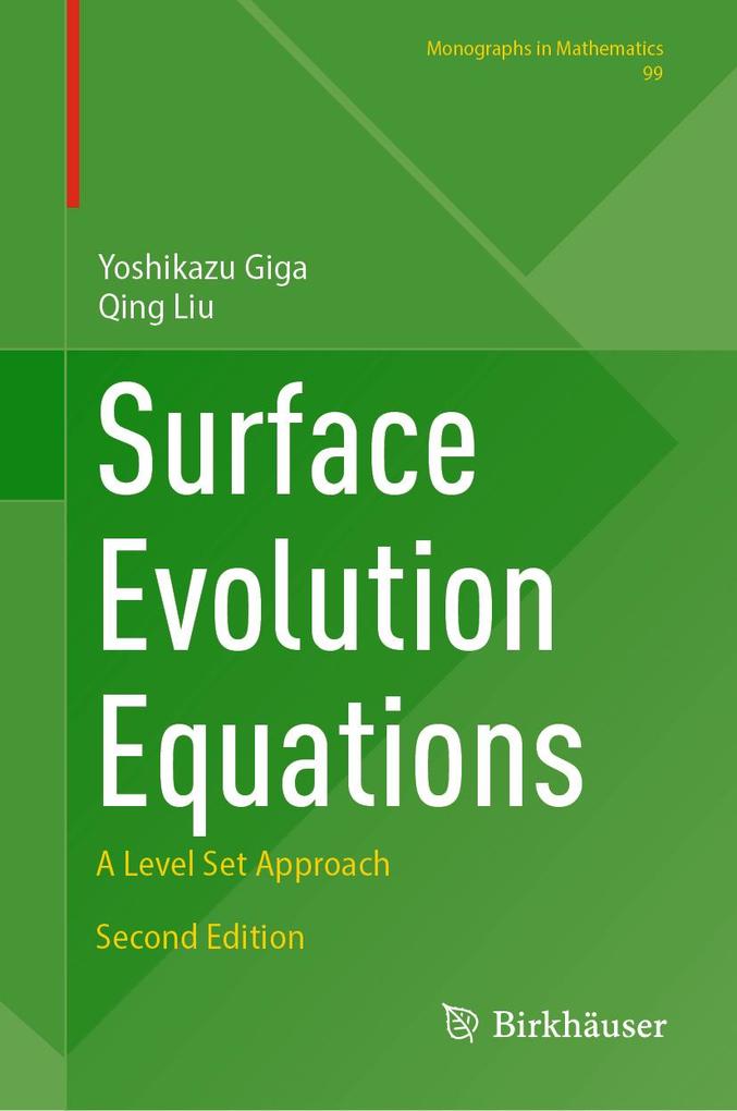 Produktbild: Surface Evolution Equations | Yoshikazu Giga, Qing Liu