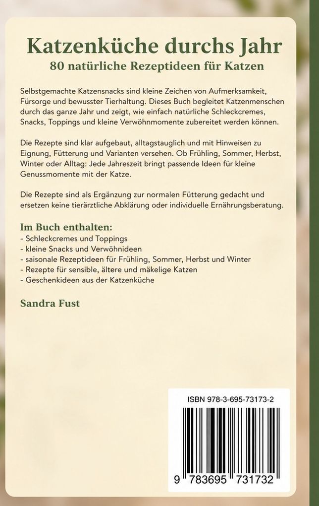Weitere Ansicht: Katzenküche durchs Jahr | Sandra Fust