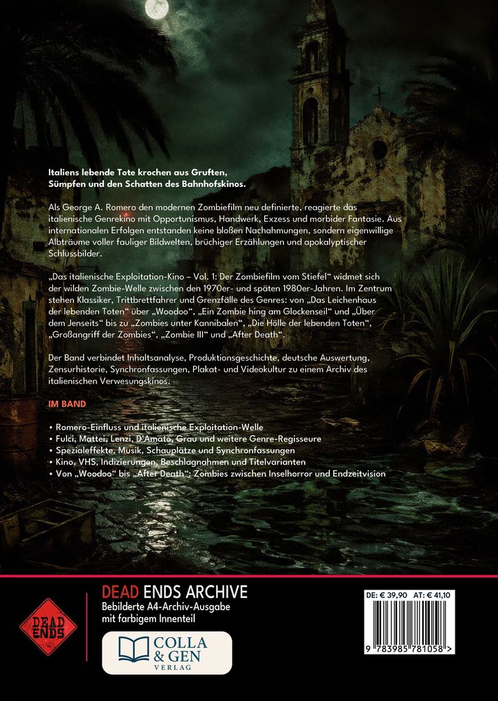 Weitere Ansicht: Das Italienische Exploitation-Kino - Vol. 1: Der Zombiefilm Vom Stiefel (Dead Ends A4-Archivband) | Markus Brüchler, Mike Blankenburg