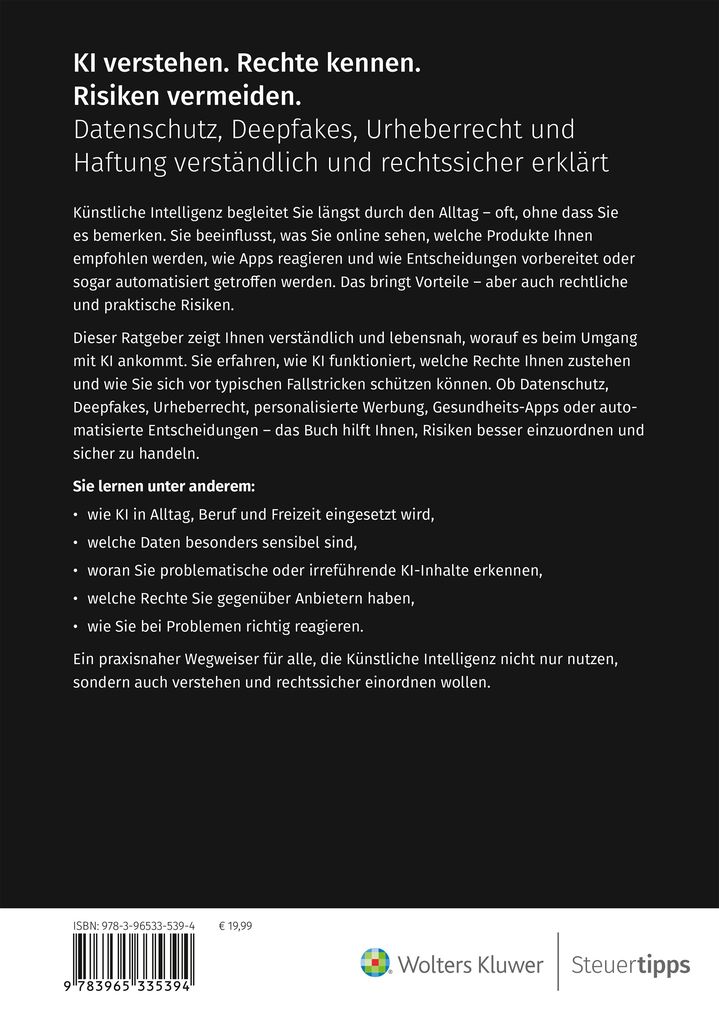 Weitere Ansicht: KI verstehen. Rechte kennen. Risiken vermeiden. | Otto N. Bretzinger