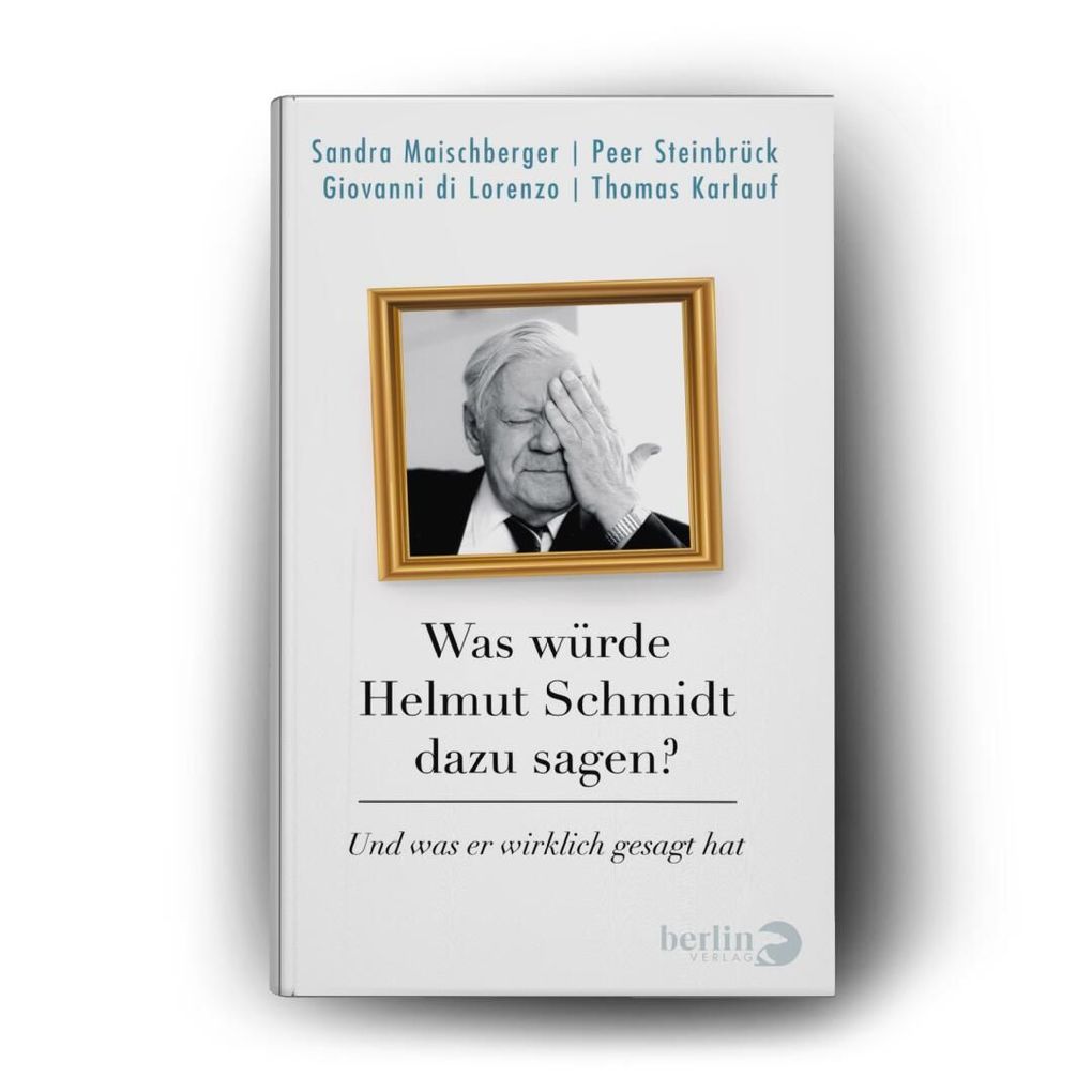 Weitere Ansicht: Was würde Helmut Schmidt dazu sagen? | Sandra Maischberger, Peer Steinbrück, Giovanni di Lorenzo, Thomas Karlauf