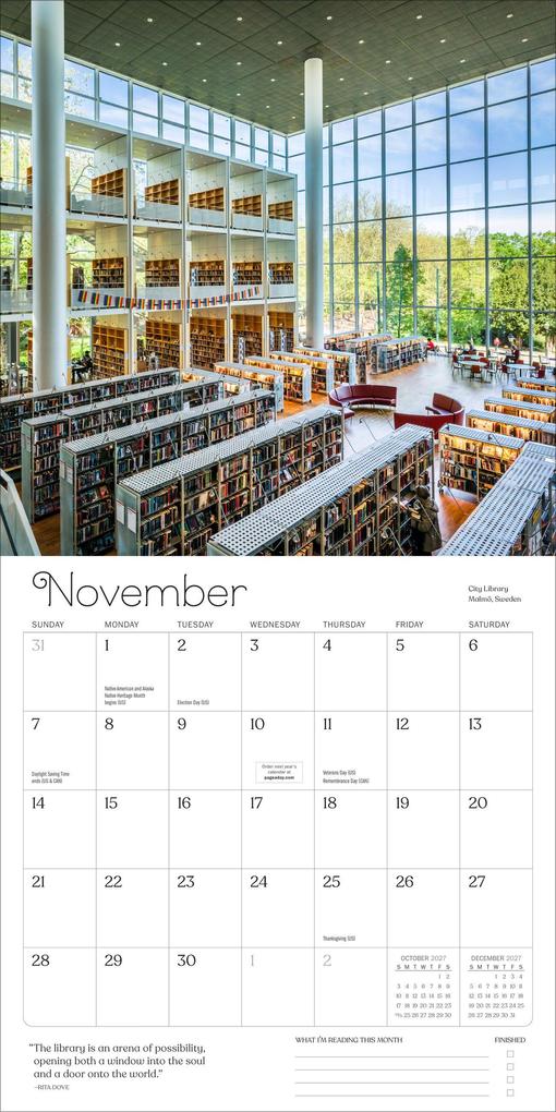 Weitere Ansicht: A Calendar for Book Lovers Wall Calendar 2027