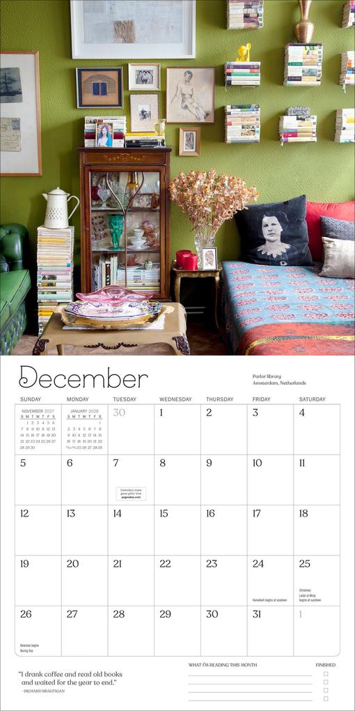 Weitere Ansicht: A Calendar for Book Lovers Wall Calendar 2027