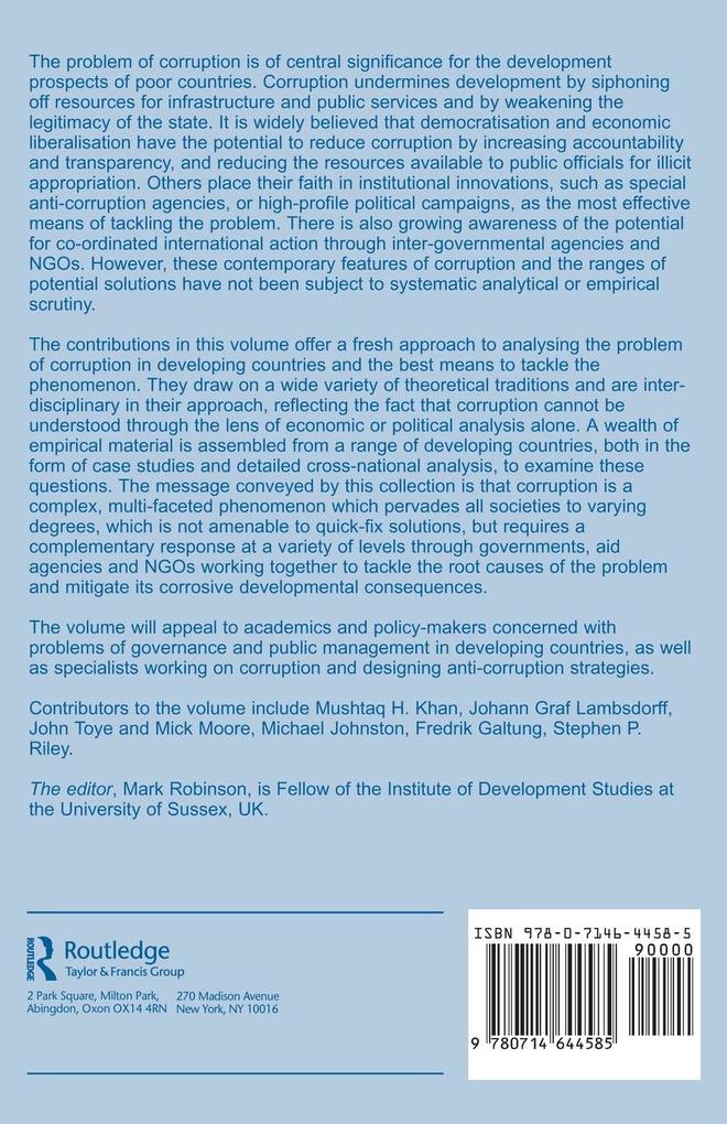 Weitere Ansicht: Corruption and Development