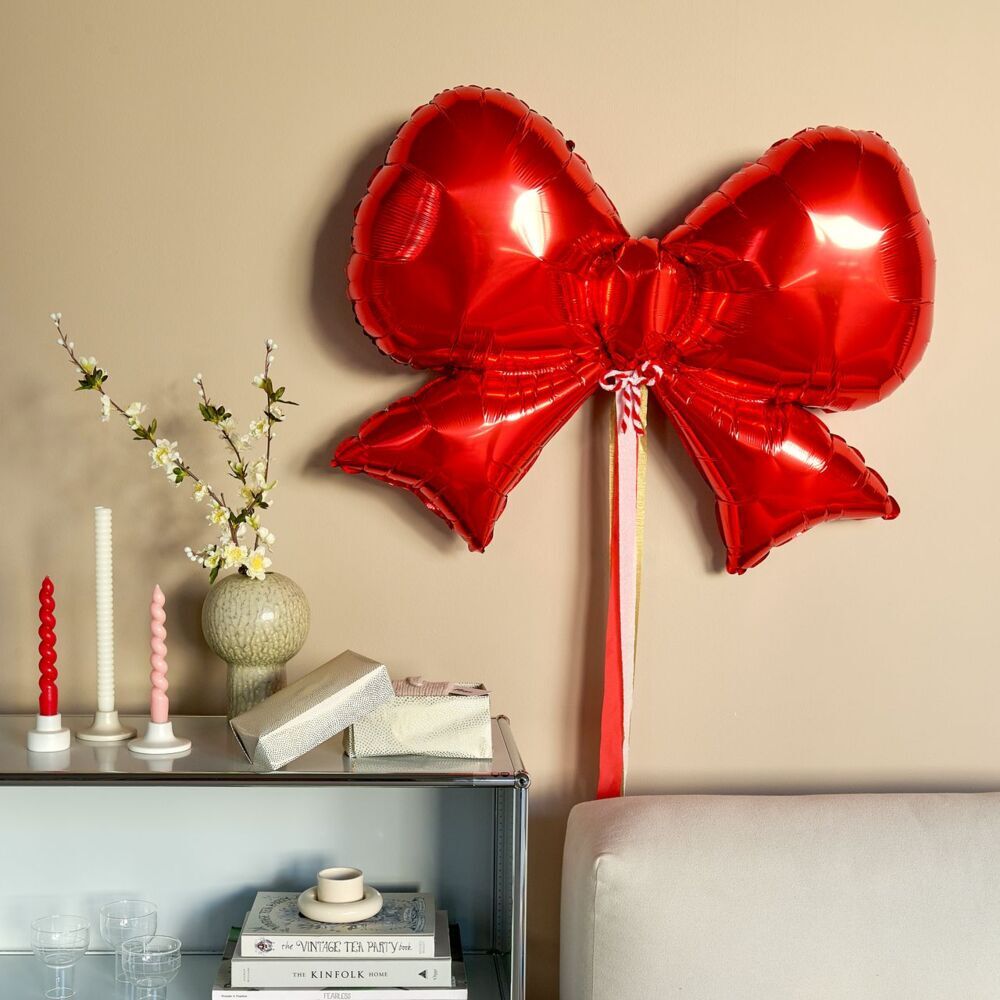 Weitere Ansicht: Folienballon Schleife, Rot