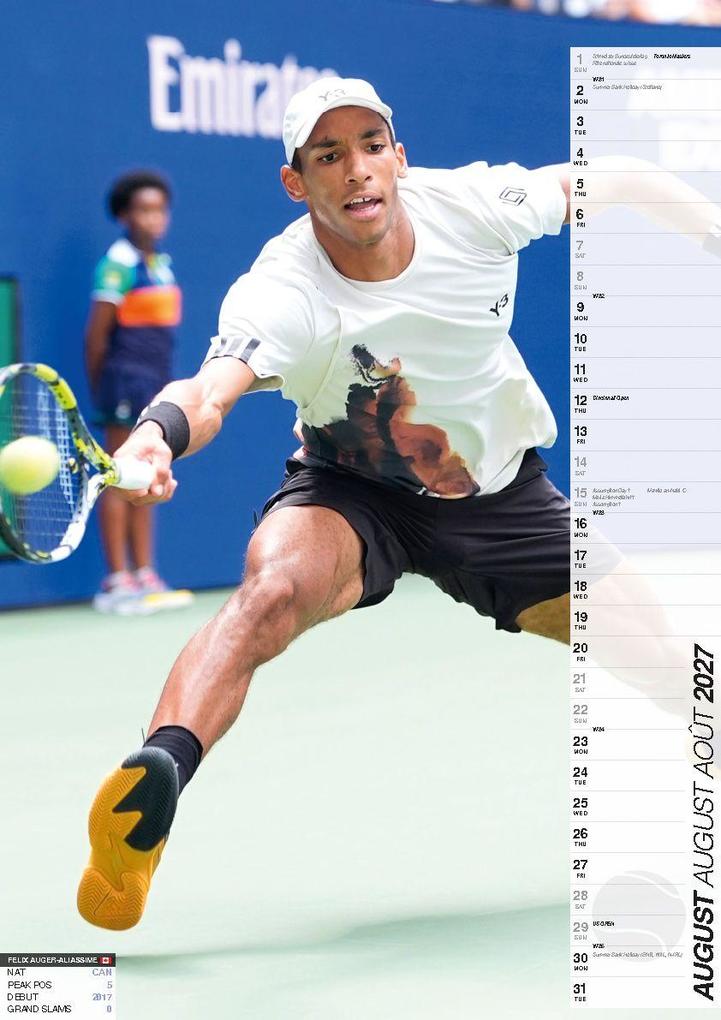 Weitere Ansicht: Tennis Kalender 2027 | Alexander Zverev, Novak Djokovic, Jannik Sinner