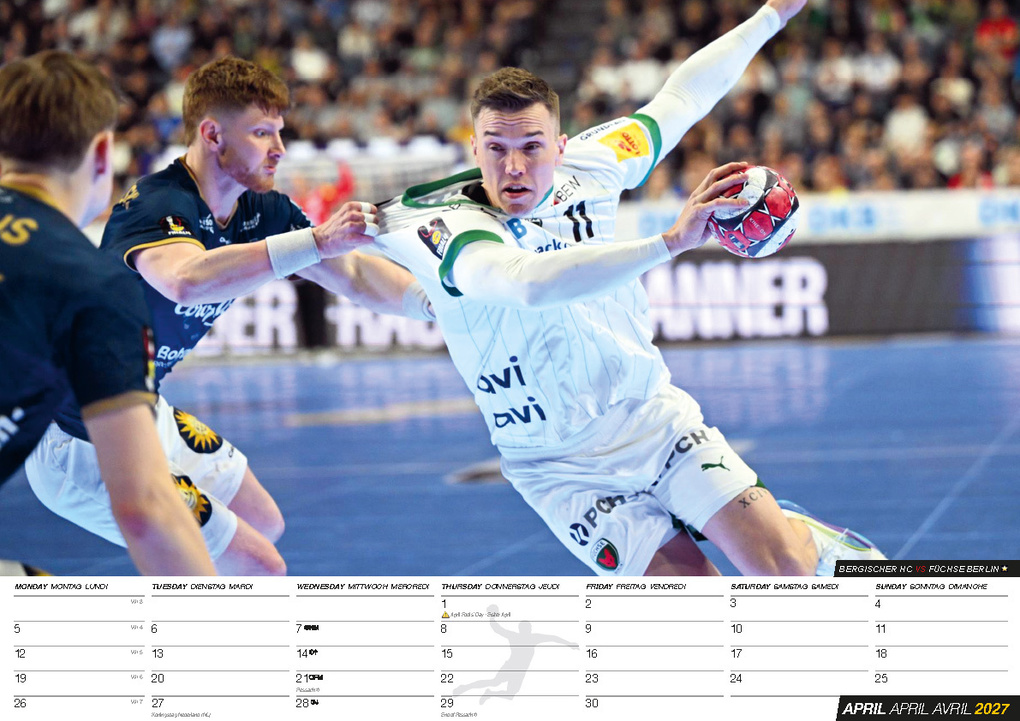 Weitere Ansicht: Handball Kalender 2027 | Johannes Golla, Michael Krauss, Sander Sagosen