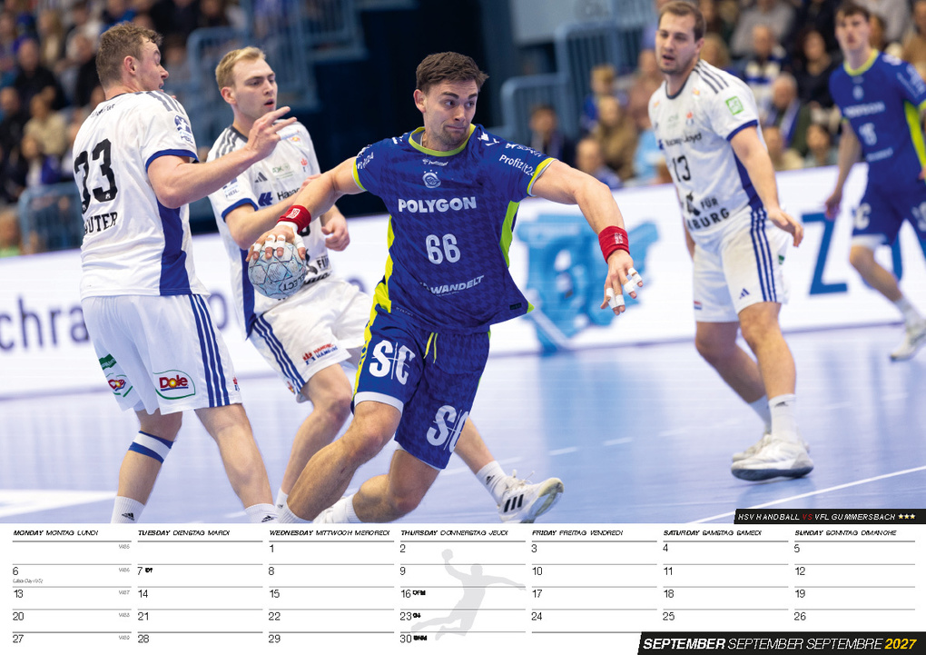 Weitere Ansicht: Handball Kalender 2027 | Johannes Golla, Michael Krauss, Sander Sagosen