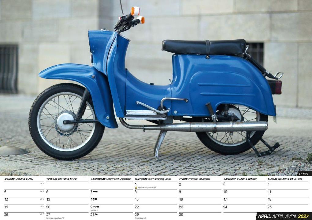 Weitere Ansicht: Simson Kleinkrafträder Kalender 2027 - Die DDR Legende