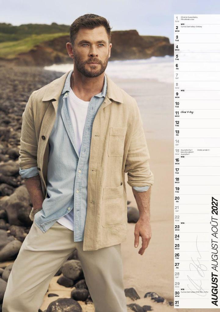 Weitere Ansicht: Chris Hemsworth Offizieller Kalender 2027 | Chris Hemsworth
