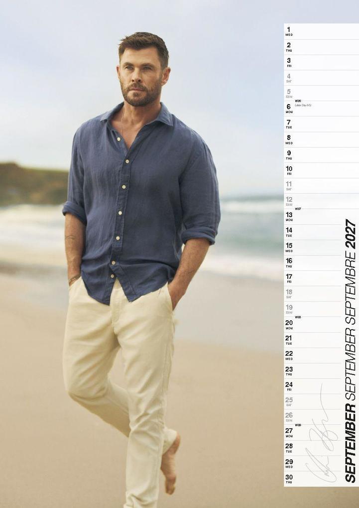 Weitere Ansicht: Chris Hemsworth Offizieller Kalender 2027 | Chris Hemsworth