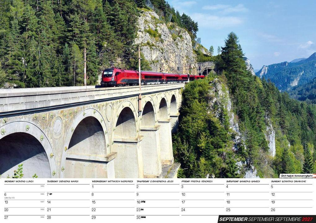 Weitere Ansicht: Eisenbahn Kalender 2027 - Der Eisenbahnkalender | Blaustein
