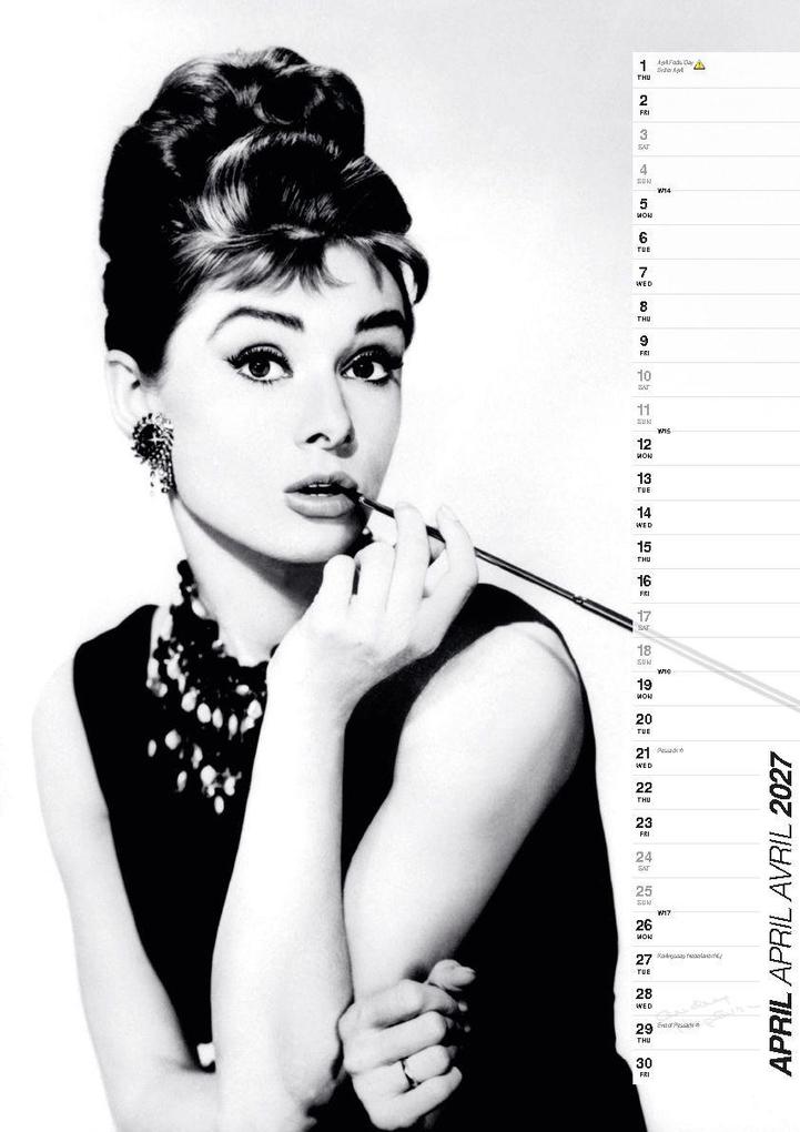 Weitere Ansicht: Audrey Hepburn Kalender 2027 - Glamour Film Stars | Audrey Hepburn