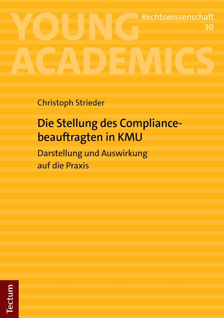 Produktbild: Die Stellung des Compliancebeauftragten in KMU | Christoph Strieder