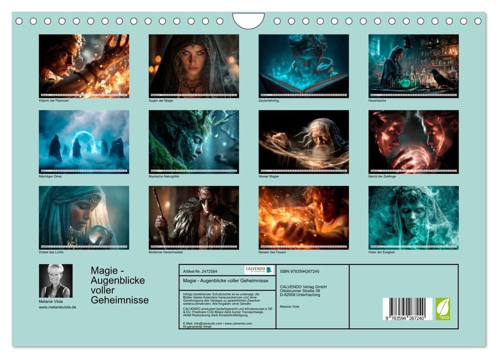 Weitere Ansicht: Magie - Augenblicke voller Geheimnisse (Wandkalender 2027 DIN A4 quer), CALVENDO Monatskalender | Melanie Viola, Calvendo
