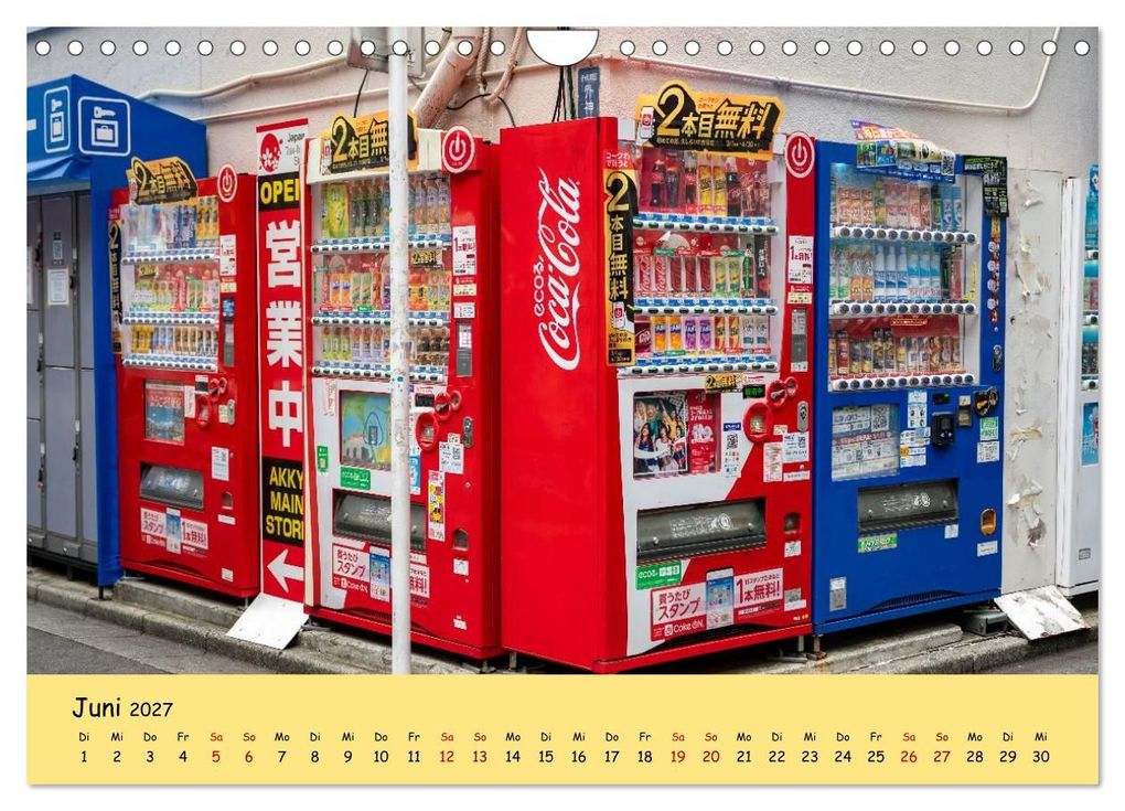 Weitere Ansicht: Tokios bunte Automatenwelt (Wandkalender 2027 DIN A4 quer), CALVENDO Monatskalender | Karsten Rahn, Calvendo