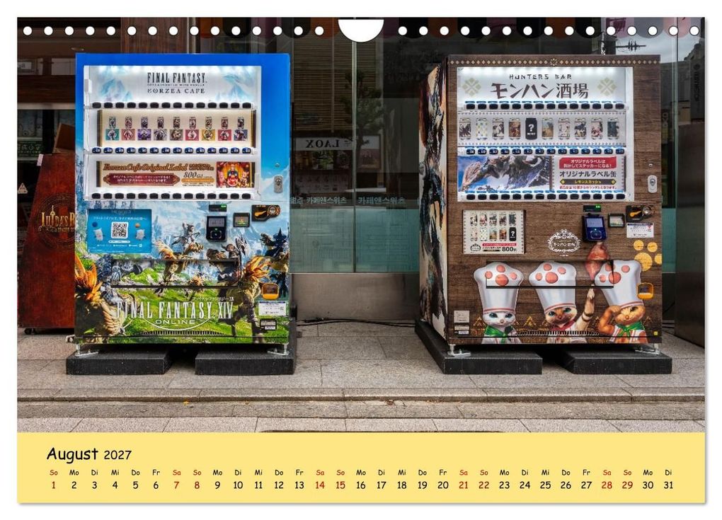 Weitere Ansicht: Tokios bunte Automatenwelt (Wandkalender 2027 DIN A4 quer), CALVENDO Monatskalender | Karsten Rahn, Calvendo