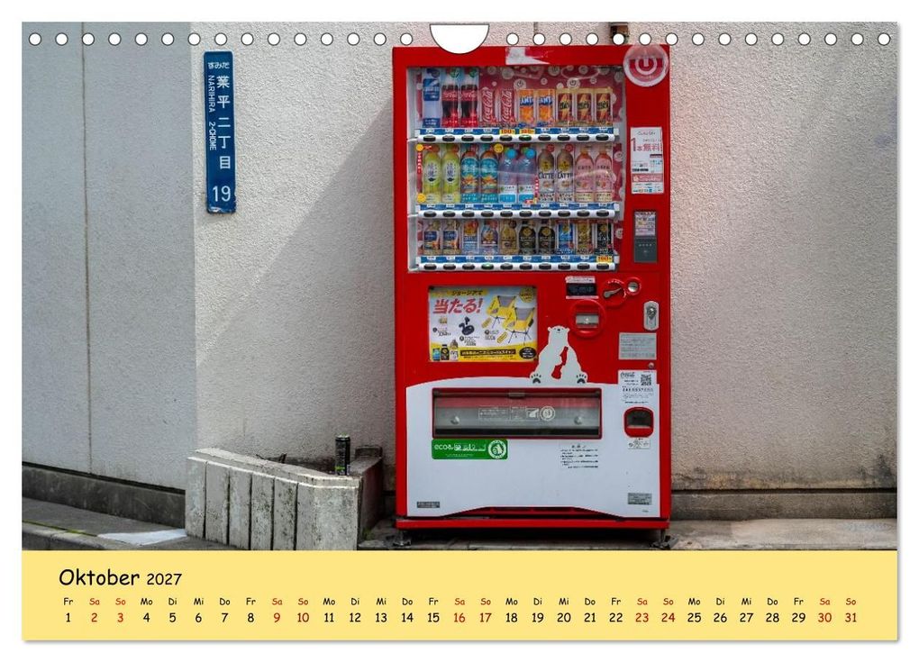Weitere Ansicht: Tokios bunte Automatenwelt (Wandkalender 2027 DIN A4 quer), CALVENDO Monatskalender | Karsten Rahn, Calvendo