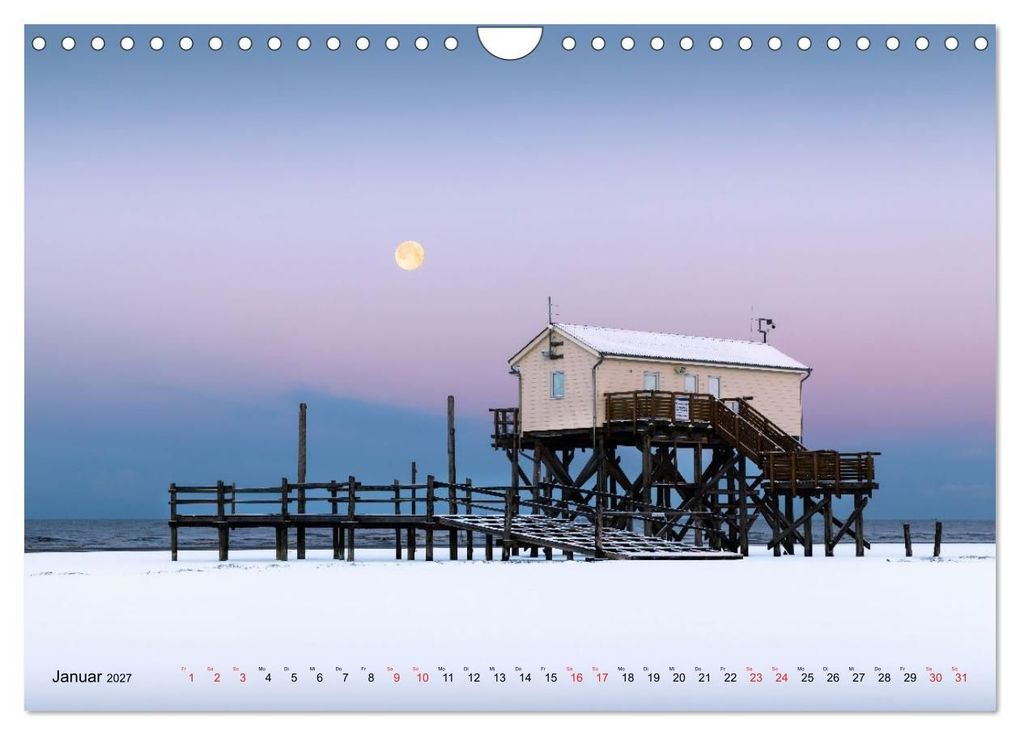 Weitere Ansicht: Nordseeurlaub in St. Peter-Ording (Wandkalender 2027 DIN A4 quer), CALVENDO Monatskalender | Ulla Moswald, Calvendo