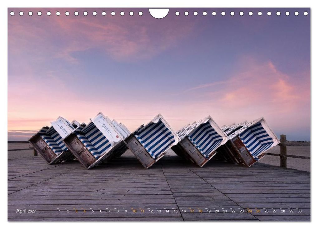 Weitere Ansicht: Nordseeurlaub in St. Peter-Ording (Wandkalender 2027 DIN A4 quer), CALVENDO Monatskalender | Ulla Moswald, Calvendo