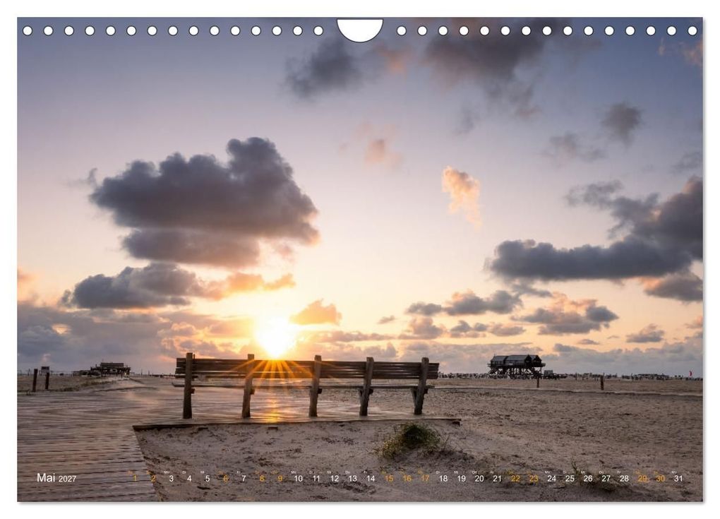 Weitere Ansicht: Nordseeurlaub in St. Peter-Ording (Wandkalender 2027 DIN A4 quer), CALVENDO Monatskalender | Ulla Moswald, Calvendo