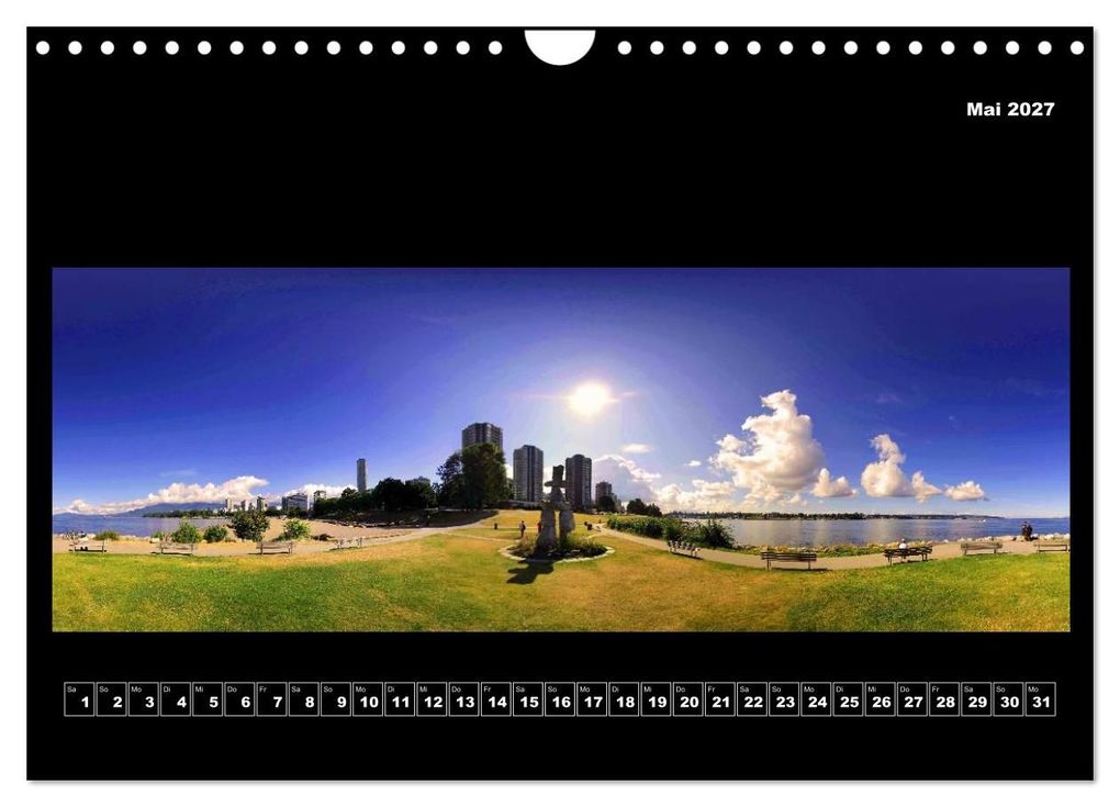 Weitere Ansicht: Vancouver / Kanada in faszinierender 360° Panorama-Photographie (Wandkalender 2027 DIN A4 quer), CALVENDO Monatskalender | Copyright by AmosArtwork, Armin Portele, Calvendo