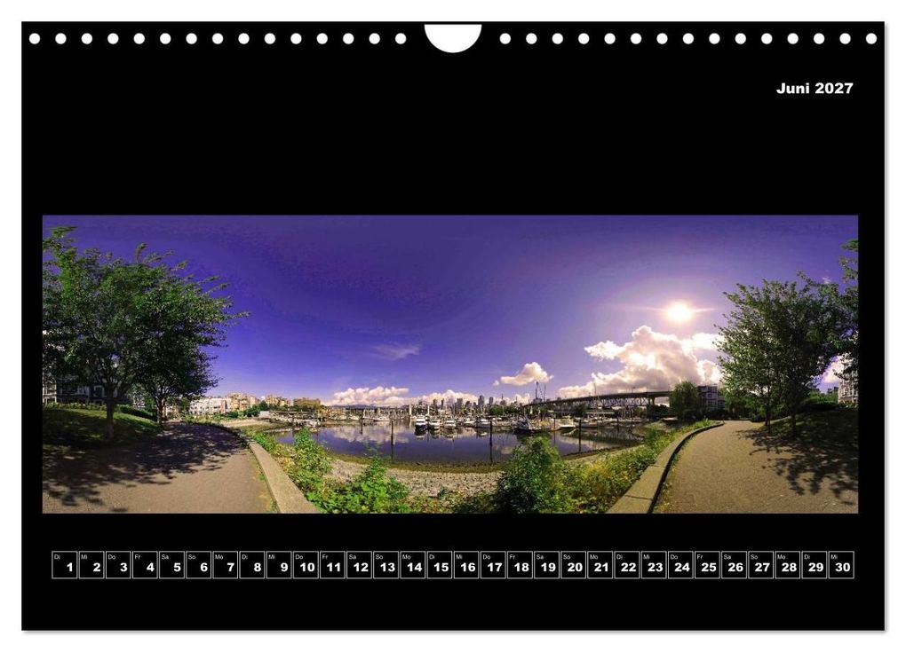 Weitere Ansicht: Vancouver / Kanada in faszinierender 360° Panorama-Photographie (Wandkalender 2027 DIN A4 quer), CALVENDO Monatskalender | Copyright by AmosArtwork, Armin Portele, Calvendo