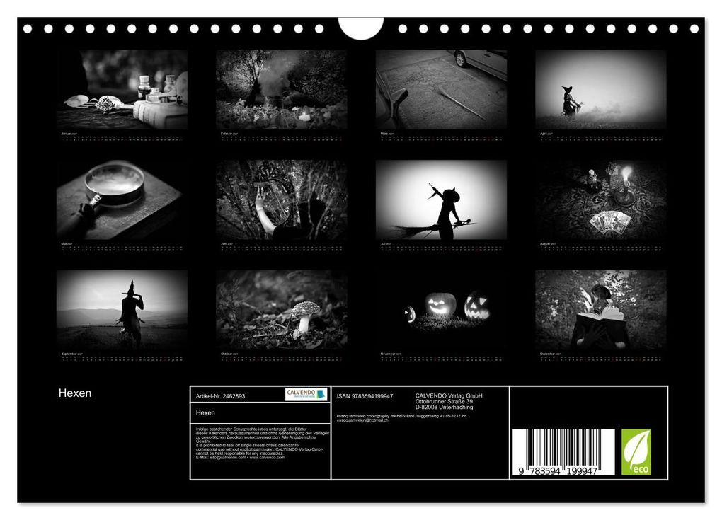 Weitere Ansicht: Hexen (Wandkalender 2027 DIN A4 quer), CALVENDO Monatskalender | Michel Villard, Calvendo