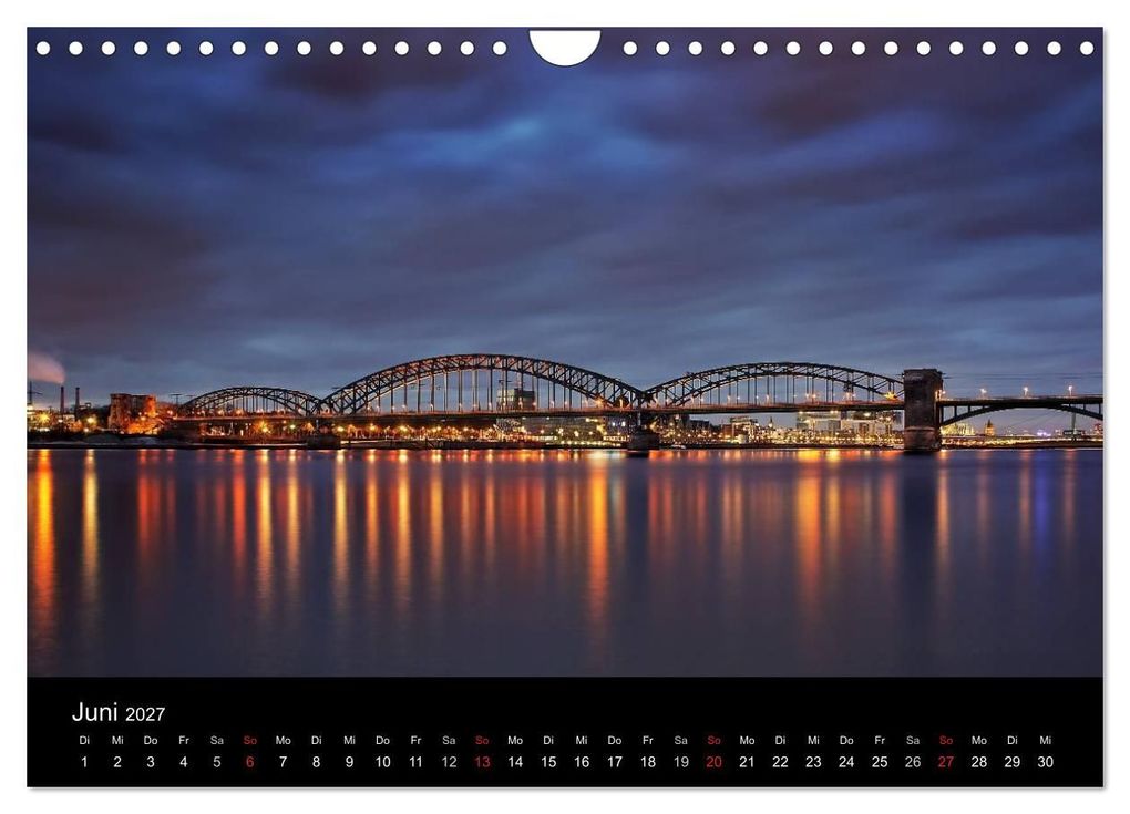 Weitere Ansicht: Köln bei Nacht - dunkelbunte Stadt (Wandkalender 2027 DIN A4 quer), CALVENDO Monatskalender | Peter Brüggen // www. koelndunkelbunt.de, Calvendo
