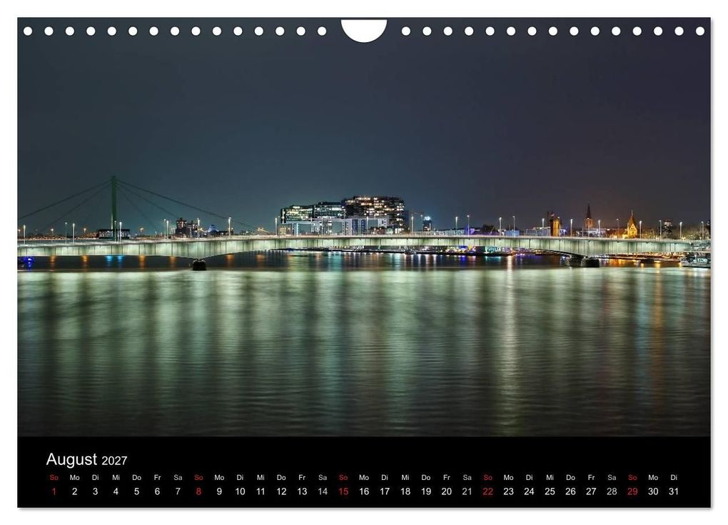 Weitere Ansicht: Köln bei Nacht - dunkelbunte Stadt (Wandkalender 2027 DIN A4 quer), CALVENDO Monatskalender | Peter Brüggen // www. koelndunkelbunt.de, Calvendo
