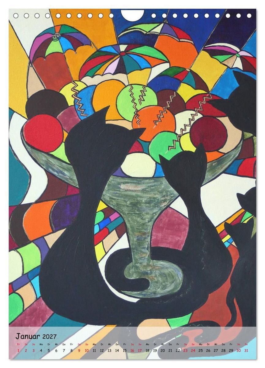 Weitere Ansicht: Kätz, Petra Kolossa, Pop-Art-Kunstdrucke (Wandkalender 2027 DIN A4 hoch), CALVENDO Monatskalender | Petra Kolossa, Calvendo