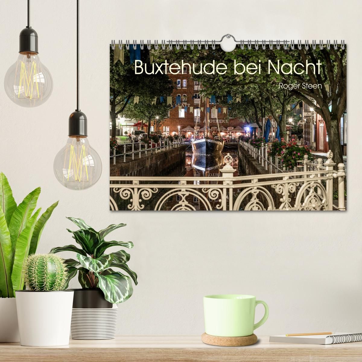 Weitere Ansicht: Buxtehude bei Nacht (Wandkalender 2027 DIN A4 quer), CALVENDO Monatskalender | Roger Steen, Calvendo