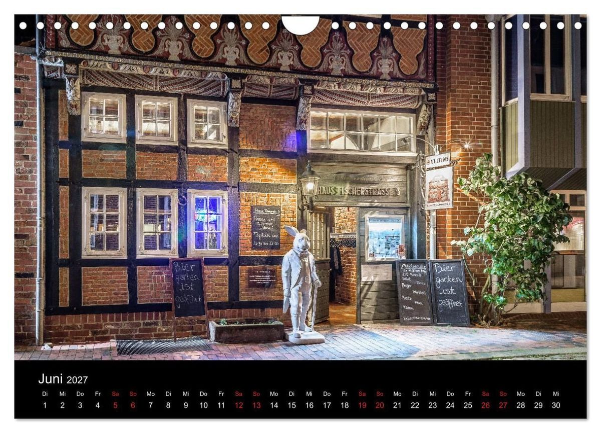 Weitere Ansicht: Buxtehude bei Nacht (Wandkalender 2027 DIN A4 quer), CALVENDO Monatskalender | Roger Steen, Calvendo