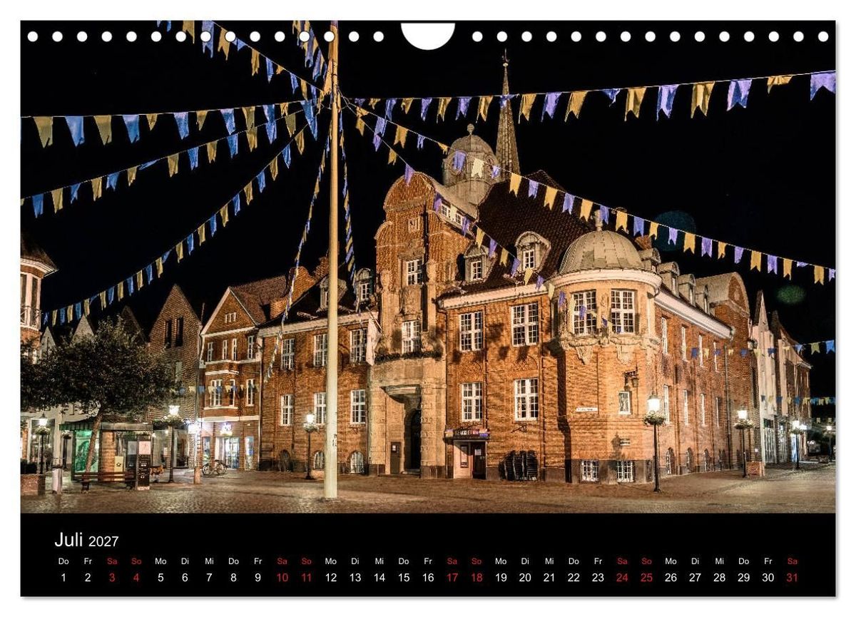 Weitere Ansicht: Buxtehude bei Nacht (Wandkalender 2027 DIN A4 quer), CALVENDO Monatskalender | Roger Steen, Calvendo