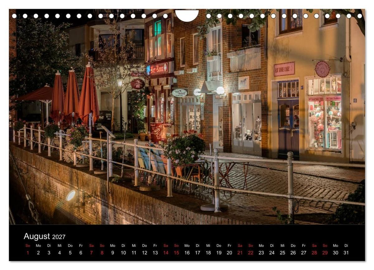 Weitere Ansicht: Buxtehude bei Nacht (Wandkalender 2027 DIN A4 quer), CALVENDO Monatskalender | Roger Steen, Calvendo
