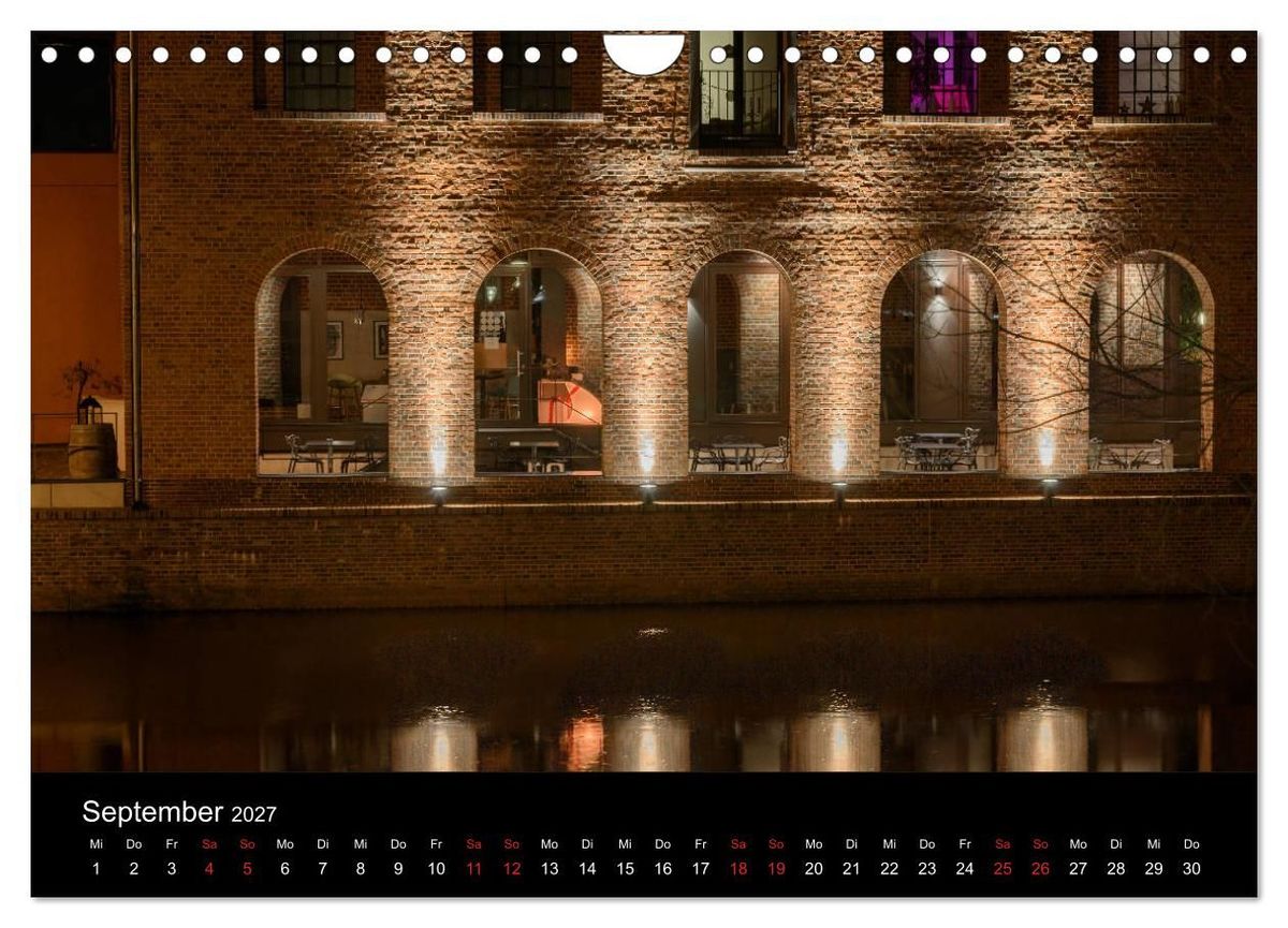 Weitere Ansicht: Buxtehude bei Nacht (Wandkalender 2027 DIN A4 quer), CALVENDO Monatskalender | Roger Steen, Calvendo