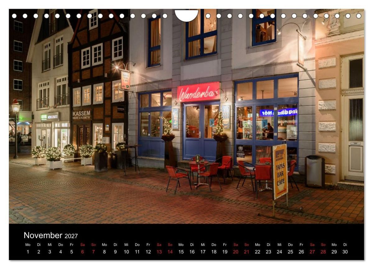 Weitere Ansicht: Buxtehude bei Nacht (Wandkalender 2027 DIN A4 quer), CALVENDO Monatskalender | Roger Steen, Calvendo