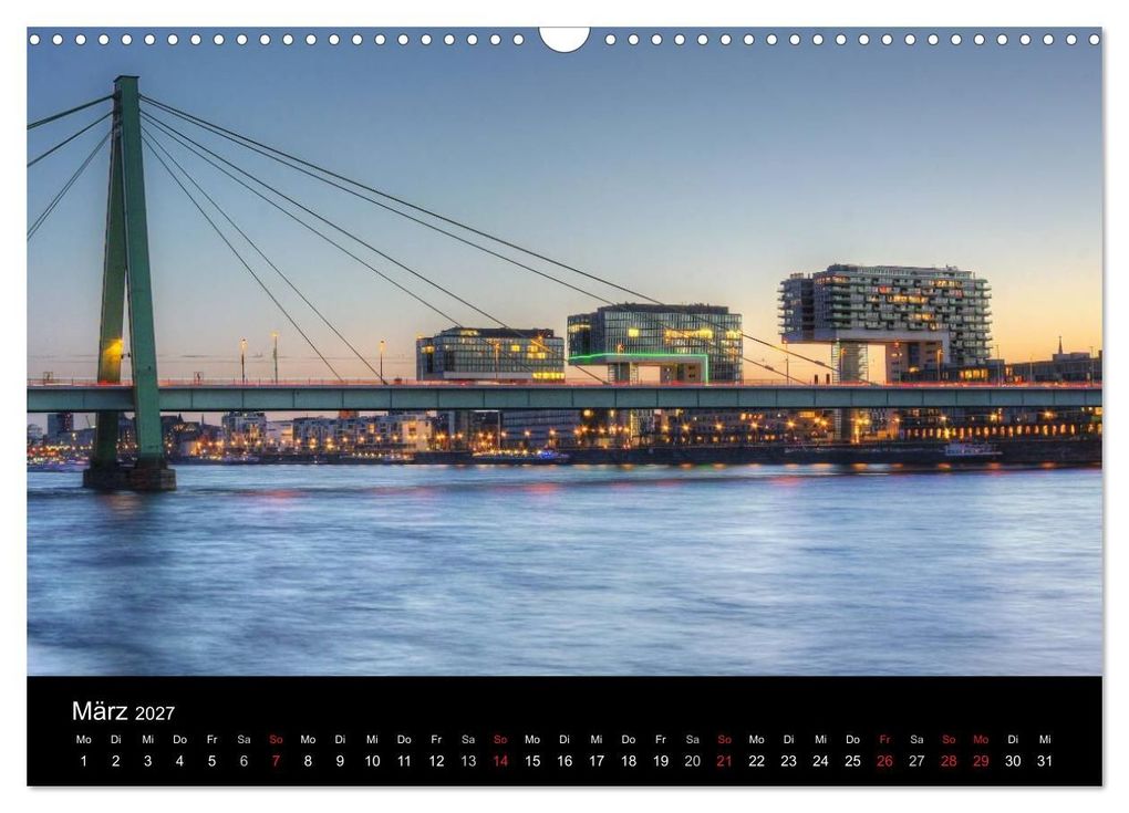 Weitere Ansicht: köln dunkelbunt II - Die Stadt leuchtet! (Wandkalender 2027 DIN A3 quer), CALVENDO Monatskalender | Peter Brüggen // www. koelndunkelbunt.de, Calvendo