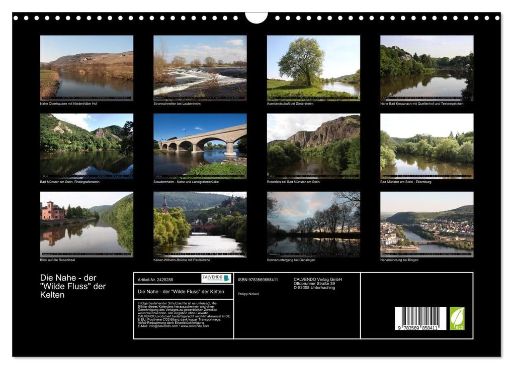 Weitere Ansicht: Die Nahe - der "Wilde Fluss" der Kelten (Wandkalender 2027 DIN A3 quer), CALVENDO Monatskalender | Philipp Nickerl, Calvendo